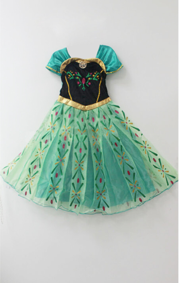 F68003 Anna green Frozen Princess Costume